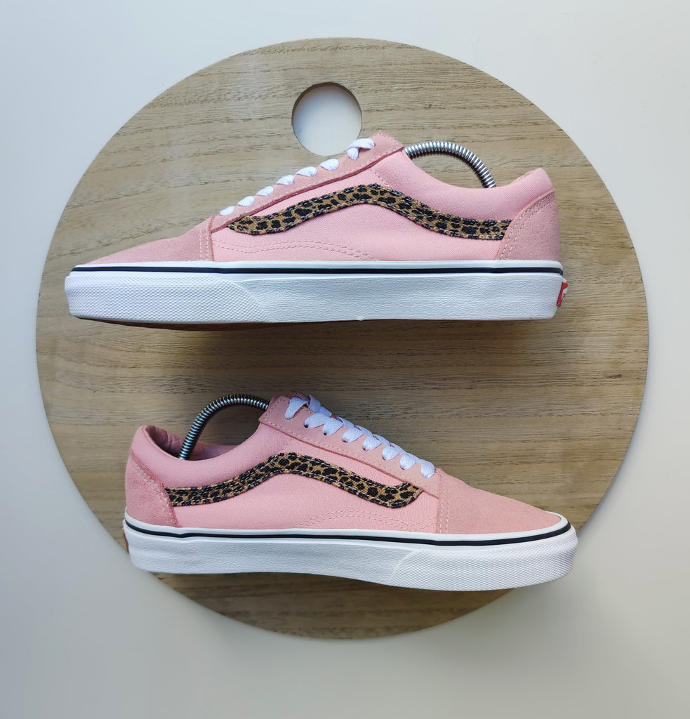 Vans old discount skool pink leopard