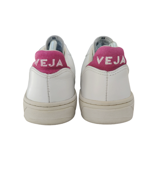 Veja V-10 White/Glitter T.36