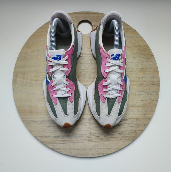 New Balance 327 White/Kaki/Pink/Blue T.37