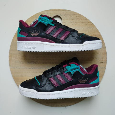 Adidas Forum Exhibit Low Black Crimson Green T.41 1/3