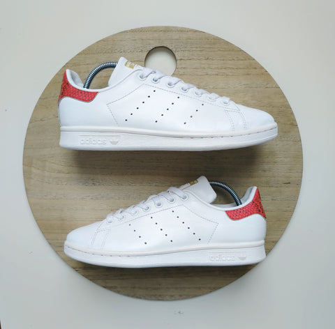 Adidas Stan Smith White/Collegiate Red/Gold Metallic T.38