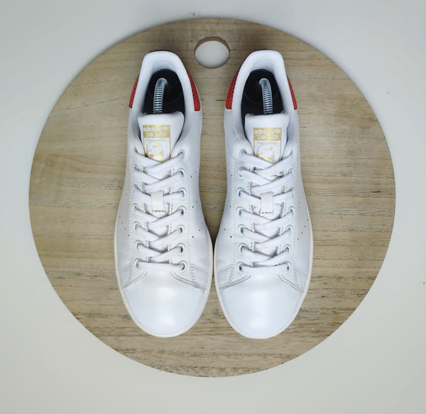 Adidas Stan Smith White/Collegiate Red/Gold Metallic T.38