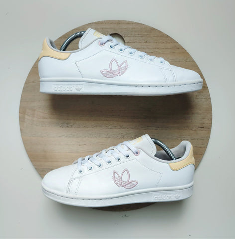 Adidas Stan Smith Cloud White/Orange Tint/Clear Pink T.41 1/3