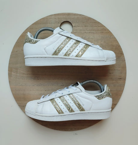 Adidas Superstar White/Glitter T.38