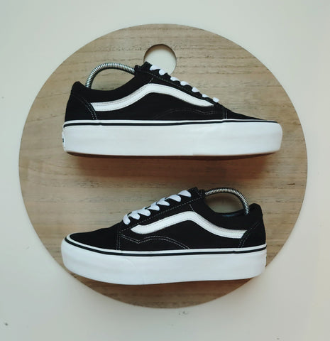 Vans Old Skool Platform Black/White T.38