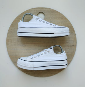 Converse Chuck Taylor All Star Lift Platform Ox White/Black T.36