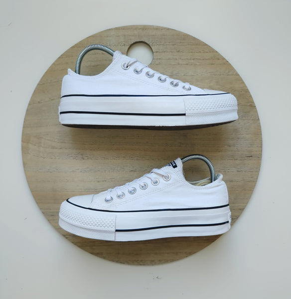 Converse Chuck Taylor All Star Lift Platform Ox White/Black T.36