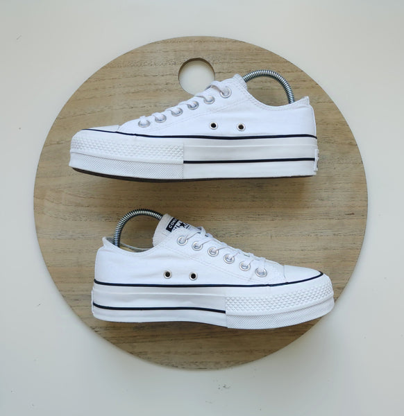 Converse Chuck Taylor All Star Lift Platform Ox White/Black T.36