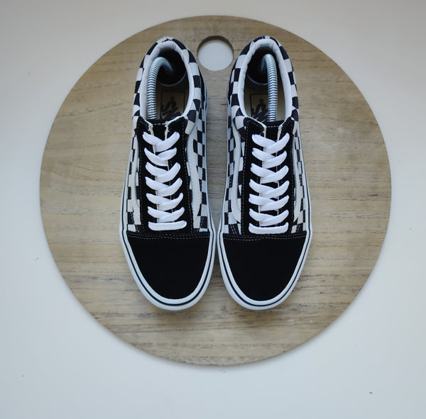 Vans Checkerboard Old Skool Platform Black/White T.37