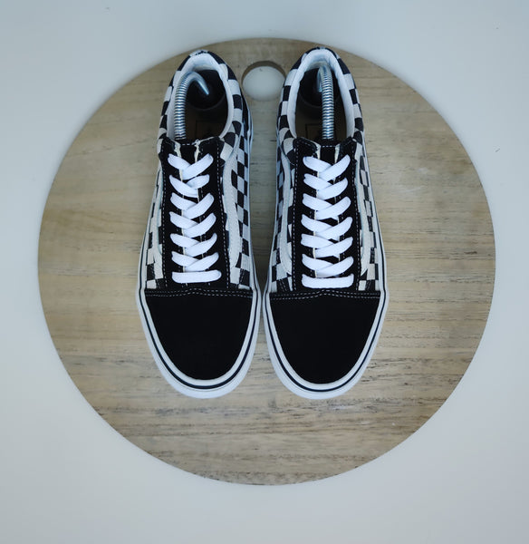 Vans Checkerboard Old Skool Platform Black/White T.37