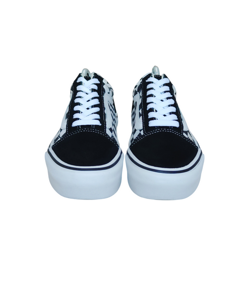 Vans Checkerboard Old Skool Platform Black/White T.37