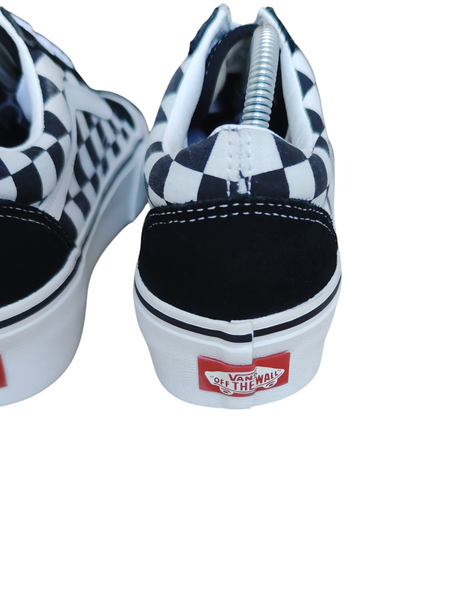 Vans Checkerboard Old Skool Platform Black/White T.37