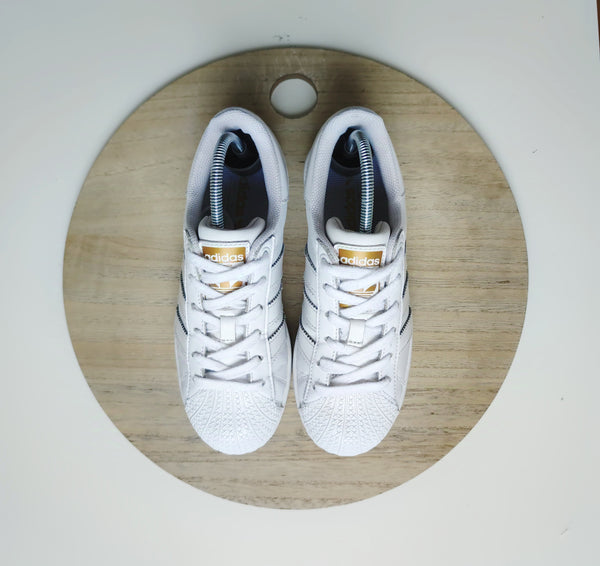 Adidas Superstar Bold Cloud White/Gold Metallic T.36